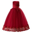 thumbnail image 1 of NiSHUIHAN Toddler Girl Dress Children's Formal Attire Including Long Floral Dresses Princess Dresses Flower Children Dresses Wedding Dresses Etc Red 160, 1 of 8