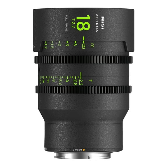 NiSi ATHENA PRIME 18mm T2.2 Cine Lens without Filter Holder, Sony E