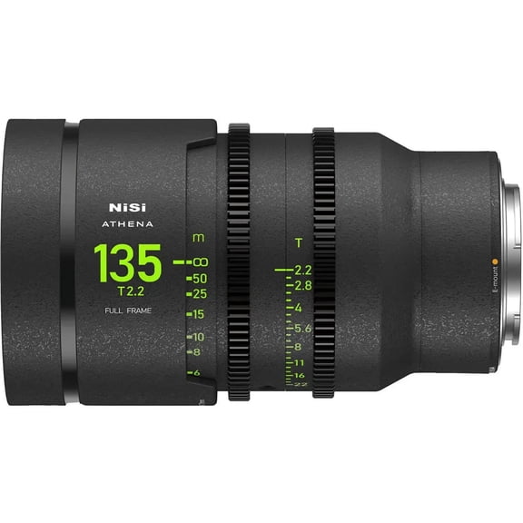 NiSi 135mm ATHENA PRIME Full Frame Cinema Lens T2.2 (E Mount | No Drop In Filter)