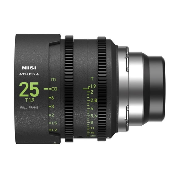 NiSi 25mm ATHENA PRIME Full Frame Cinema Lens T1.9 with Fluorescent Focal Scale (PL Mount))