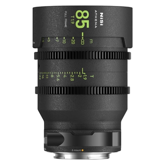 NiSi ATHENA PRIME 85mm T1.9 Full-Frame Lens (E Mount, Drop-In Filter)