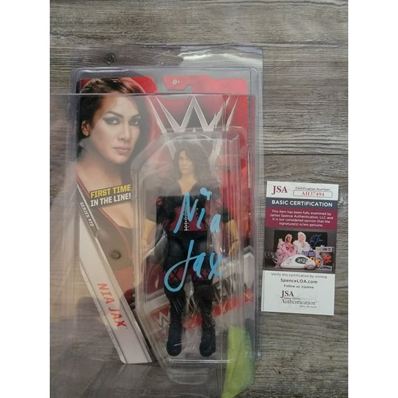 Nia Jax FIRST IN THE LINE FIGURE signature signature signature JSA Certified