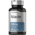 Niacin 500mg 100 Capsules Essential Vitamin by Horbaach