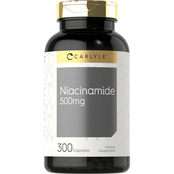 Niacinamide | 500mg | 300 Capsules | Niacin Supplement | by Carlyle