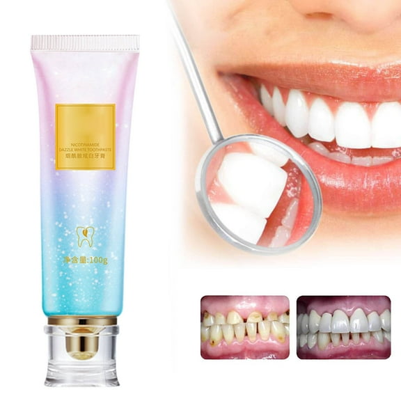 Niacinamide Whitening Toothpaste for Adults, Brilliant Smile Niacinamide Toothpaste Whitening, Niacinamide Intensive Whiten Toothpastes - for Healthier and Whiter Teeth