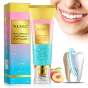 Niacinamide Toothpaste, Helps Remove Surface Stains from Tea,Coffee and Snacks, Oral Care Fresh Breath Toothpaste 3.8 oz