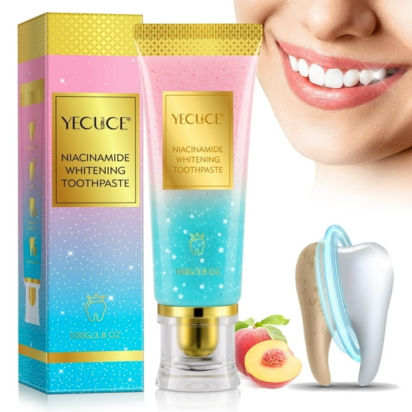 Niacinamide Whitening Toothpaste, Helps Remove Surface Stains from Tea,Coffee and Snacks, Oral Care Fresh Breath Toothpaste 3.8 oz