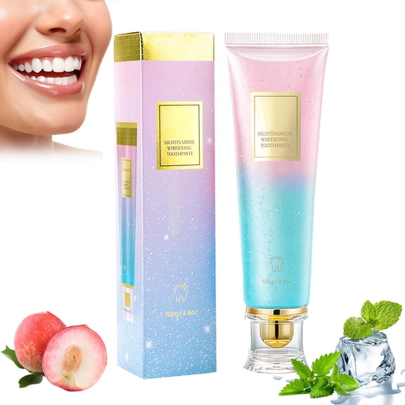 Niacinamide Whitening Toothpaste, Oral Care Fresh Breath Toothpaste, Adult Nicotinamide Toothpastes Remove Surface Stains (3.8 oz, 1Pc)