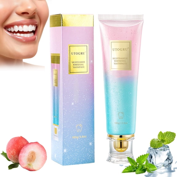 Niacinamide Whitening Toothpaste, Oral Care Fresh Breath Toothpaste, Adult Nicotinamide Toothpastes Remove Surface Stains (3.8 oz, 1Pc)