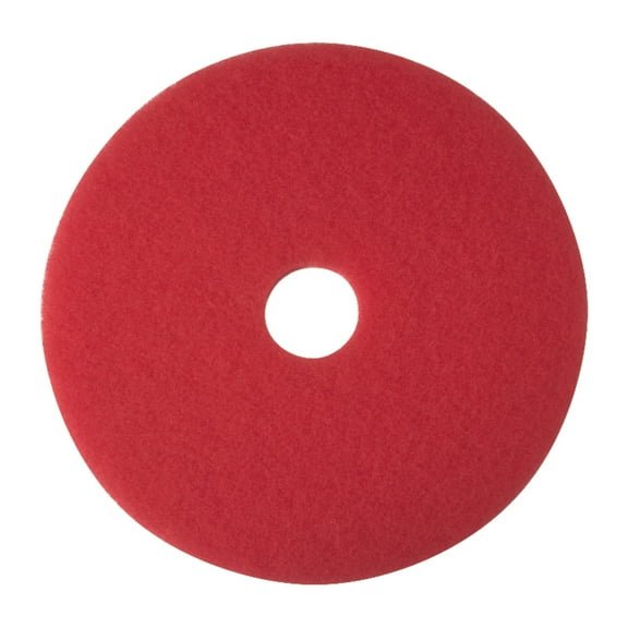 Niagara 5100N Buffing Floor Pads, 17" Diameter, Red, Case Of 5