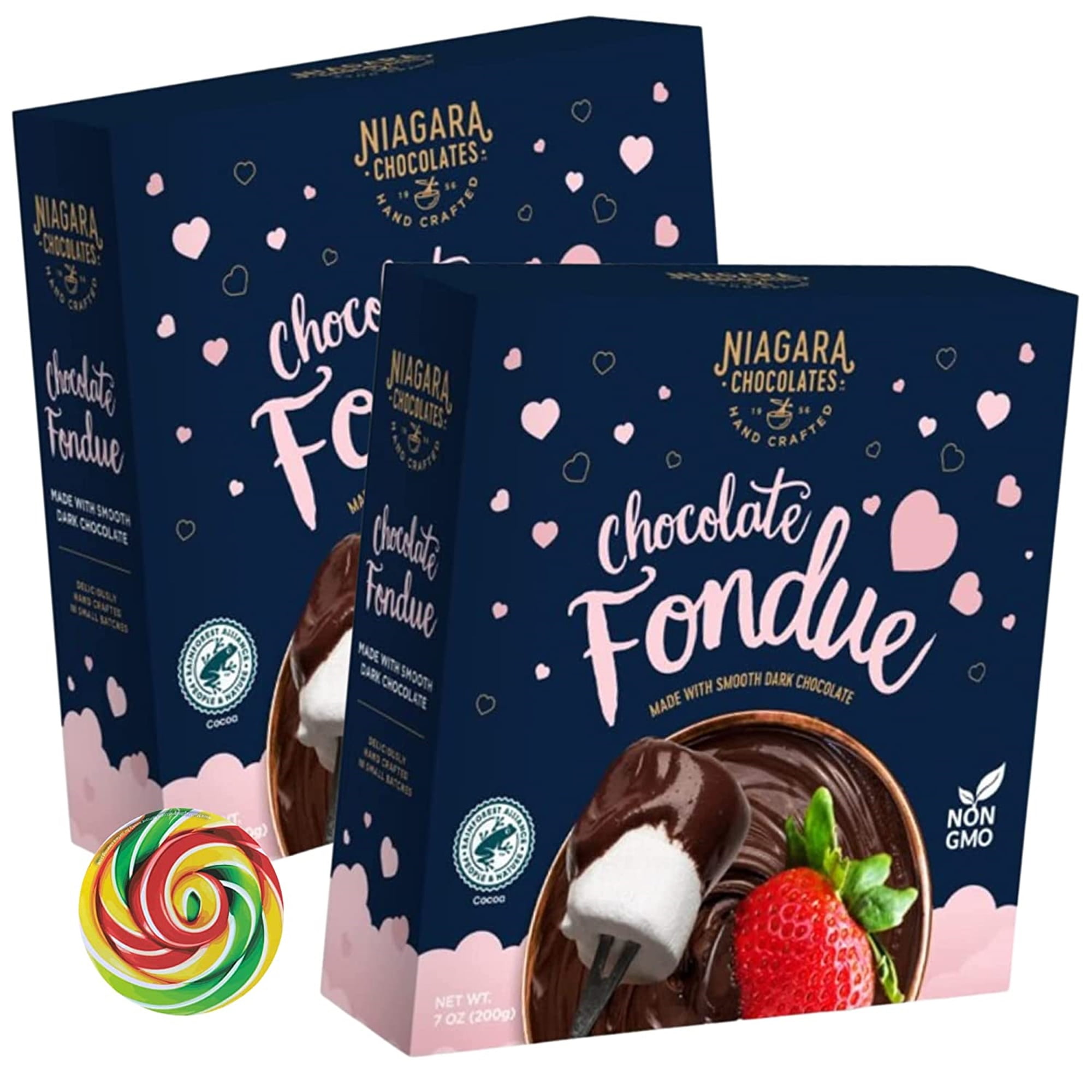 Niagara Chocolates Dark Chocolate Fondue, Valentines Day Dessert Dip