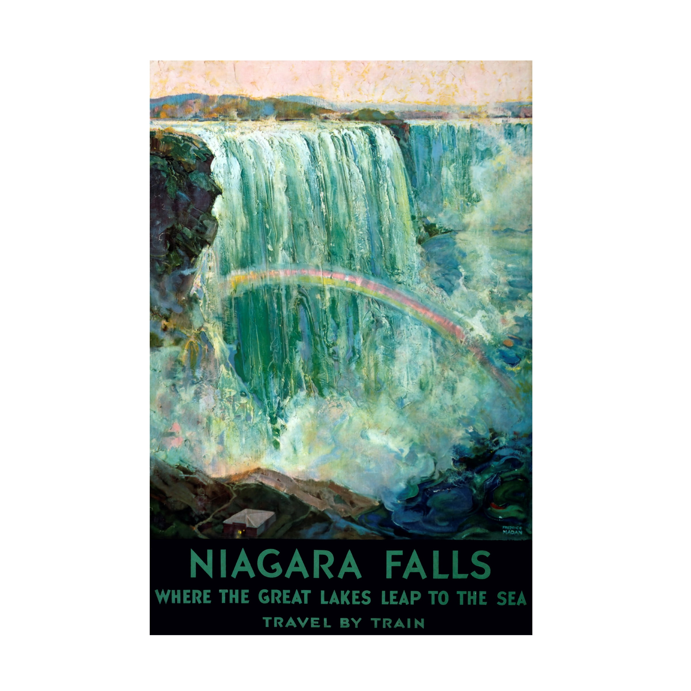 Niagara Falls' Canvas Art by Vintage Apple Collection