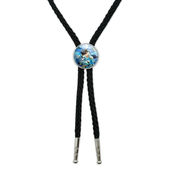 Niagara Falls New York Canada Selfie Orca Shark Dolphin Western Southwest Cowboy Necktie Bow Bolo Tie