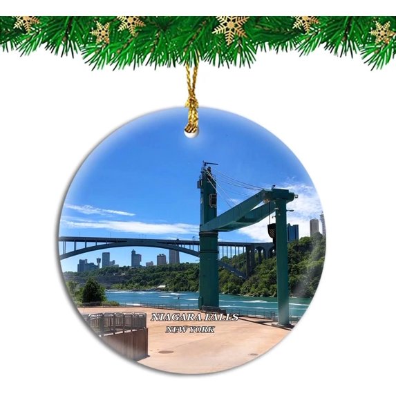 Niagara Falls New York USA Christmas Ornament Travel Souvenir Personalized Christmas Tree Pendant Hanging Decoration