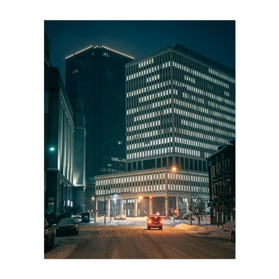 Niagara & Franklin, Buffalo 02 - Buffalo New York Photography Unframed Wall Art Print 8 x 10 inches