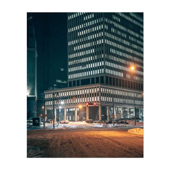 Niagara & Franklin, Buffalo 03 - Buffalo New York Photography Unframed Wall Art Print 8 x 10 inches
