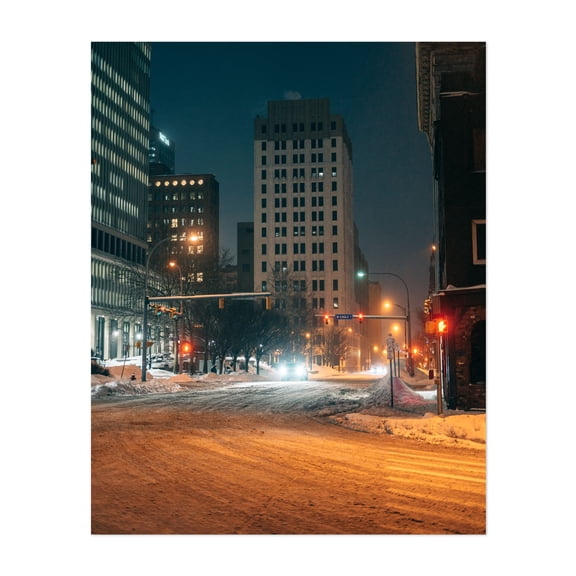 Niagara & Franklin, Buffalo 04 - Buffalo New York Photography Unframed Wall Art Print 16 x 20 inches