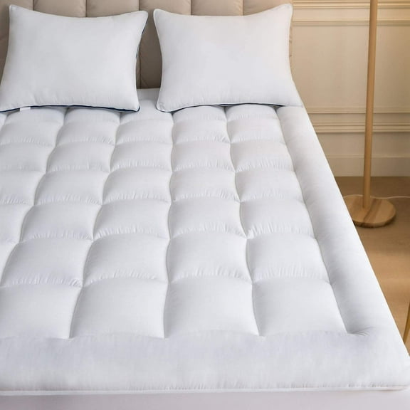 Niagara Sleep Solution Mattress Topper Queen, Mattress Pad Queen with 2 Pillow Cases