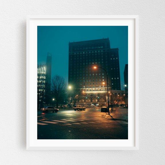 Niagara Square, Buffalo - Buffalo New York Photography White Framed Wall Art Print 30 x 40 inches