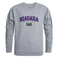thumbnail image 1 of Niagara University Purple Eagles Dad Crewneck Sweatshirt, Heather Grey - Extra Large, 1 of 1