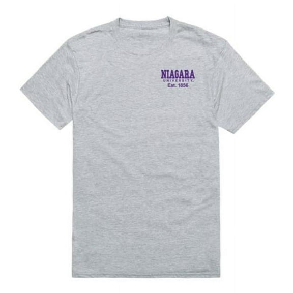Niagara University Purple Eagles Practice T-Shirt, Heather Grey - Extra Large