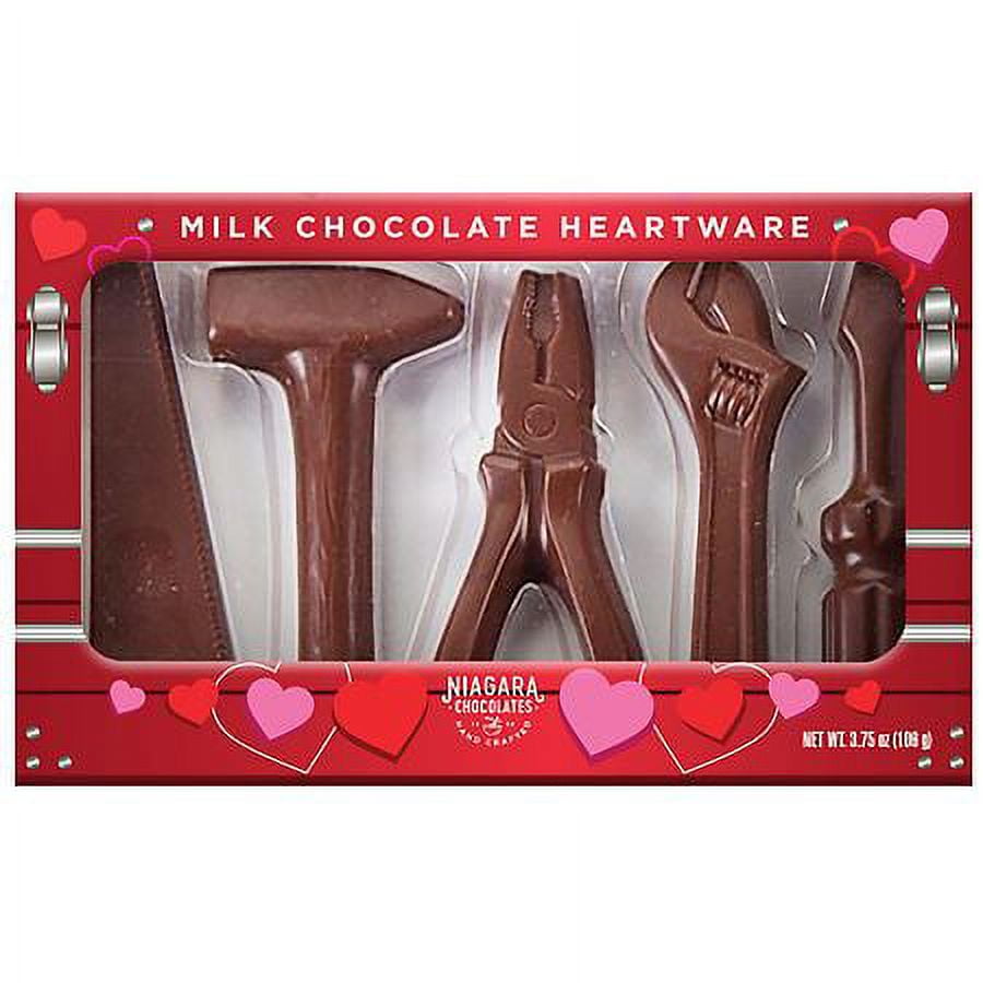 Niagara Valentine's Day Milk Chocolate Heartware Tool Set, 5 Piece