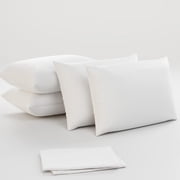 4 Pack Pillow Cases Covers Queen 20x30 Inch Zippered Niagara Sleep Solution