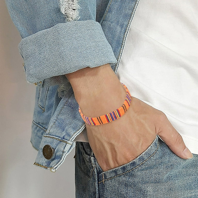 Niahfd Jewelry on Sale Color Rope Woven Bohemia Bracelet Adjustable Boho Surfer Bracelet for Men Women Thin String Rope Handmade Beach Bracelet Colorful Bracelet Gold Bracelets for Women R Walmart