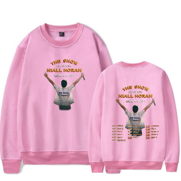 Niall Horan Crew Neck SweatshirtTHE SHOW LIVE ON TOUR NIALL HORAN 2024 Tour Merch pop graphics Print Unisex Trendy Casual Sweatshirt