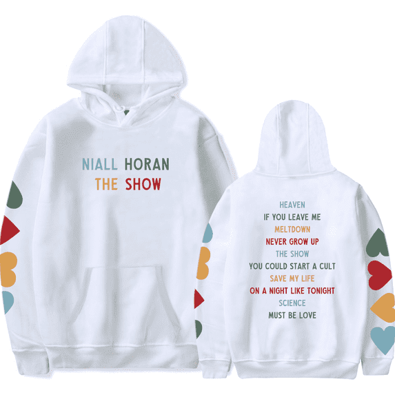 Niall Horan Hoodies Tracklist Long Sleeve Sweatshirt Album The Show Merch Hoodie Men Women Clothes