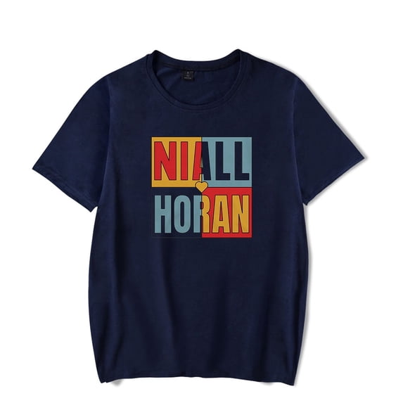 Niall Horan Merch T Shirt Niall Color Block Merch T-shirt Men Women Short Sleeve Tee Unisex Harajuku Tops