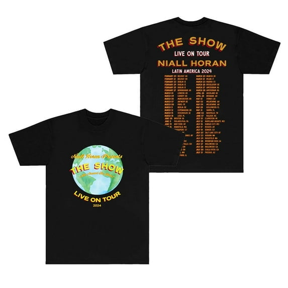 Niall Horan Merch T-Shirts 2024 The Show Tour Merch T Shirts Summer Women Men Music Casual Short Sleeve Top Tee