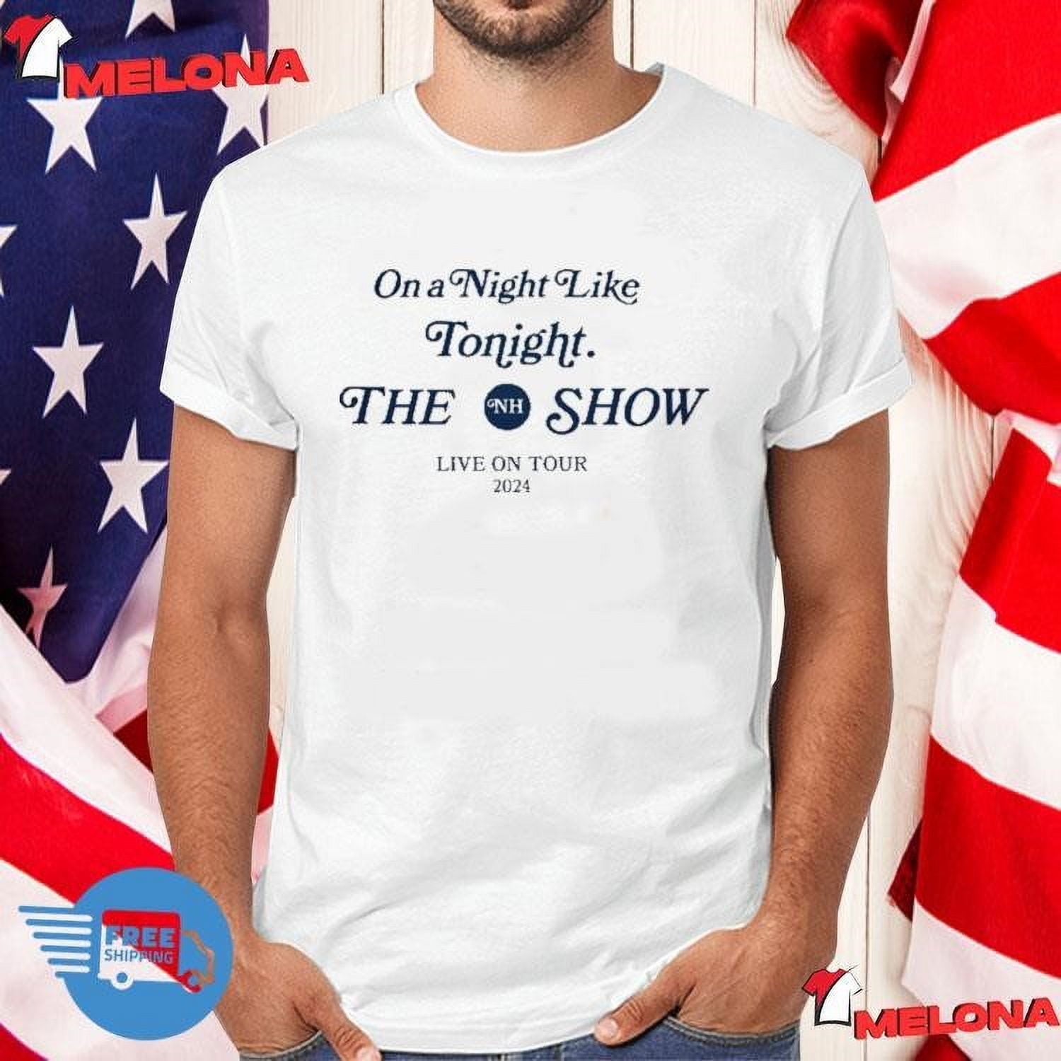 Niall Horan On A Night Like Tonight Cities Live On Tour 2024 T Shirt