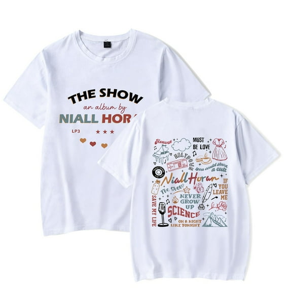 Niall Horan THE SHOW Shirt Album Track List Shirt LIVE ON TOUR T-Shirt Unisex Streetwear Cotton Tees Shirts Top