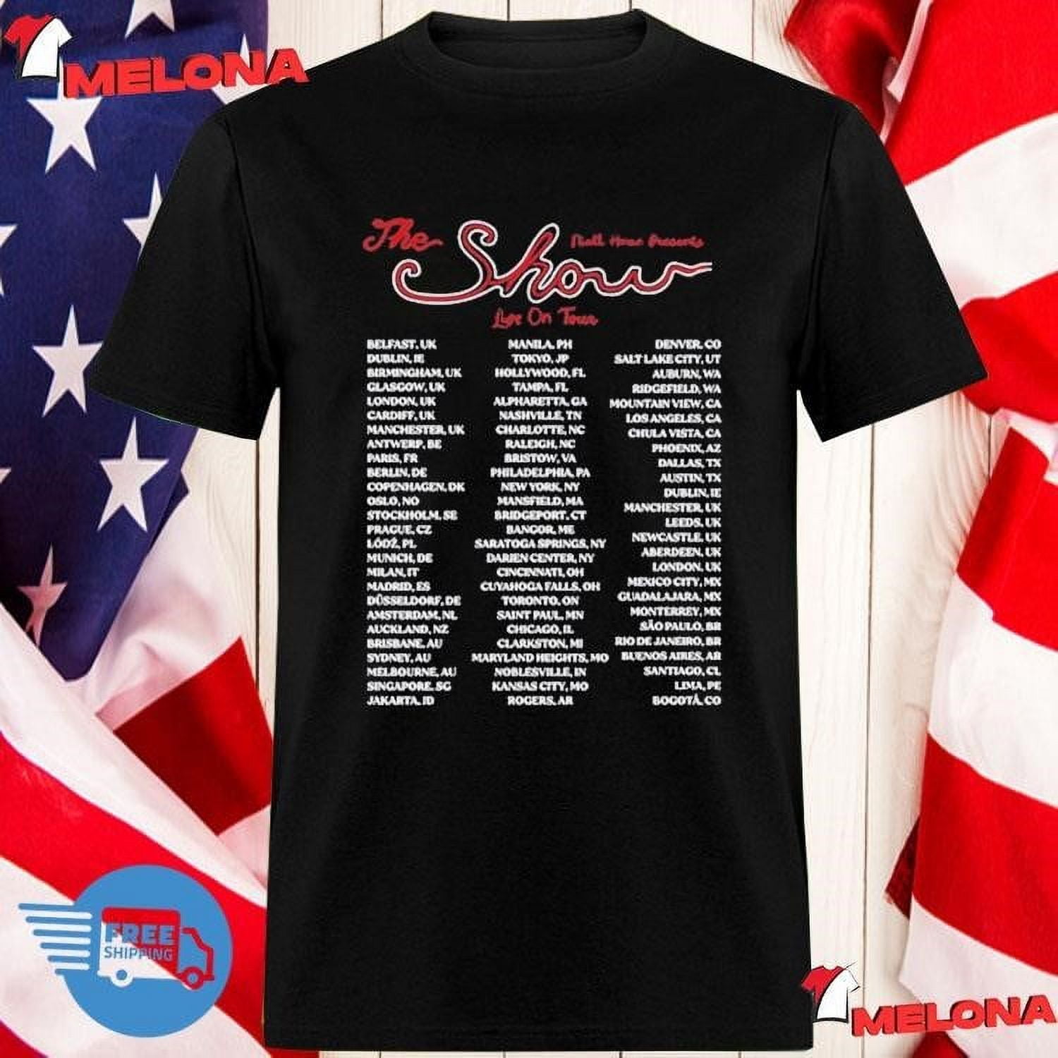 Niall Horan The Show Live On Tour Photo Dates 2024 Tshirt