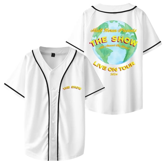 Niall Horan The Show World Tour Baseball Jersey Short Sleeve Shirts Women Men Streetwear Tee