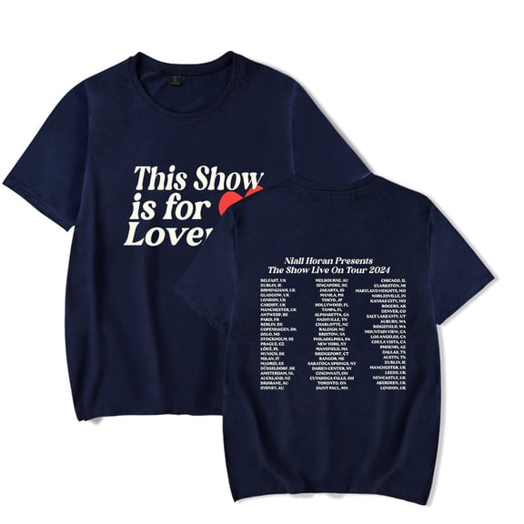 Niall Horan The Show World Tour Merch T-Shirt Women Men Crewneck Short Sleeve Fashion Tee