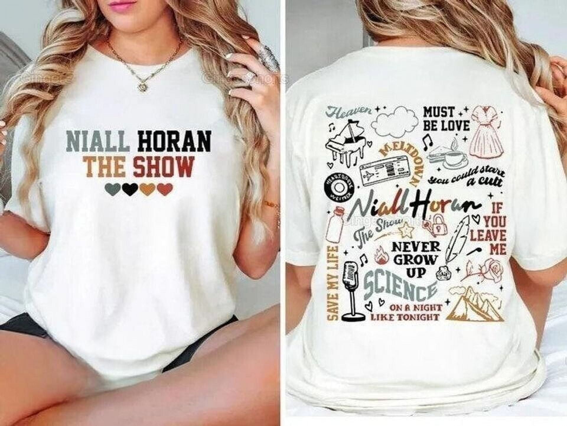 Niall Horan Tracklist Double Side Graphic Shirt, The Show Live On Tour