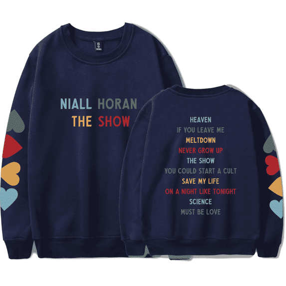 Niall Horan Tracklist Long Sleeve Sweatshirt Album The Show Merch Sweatshirts Men Women Hoodies