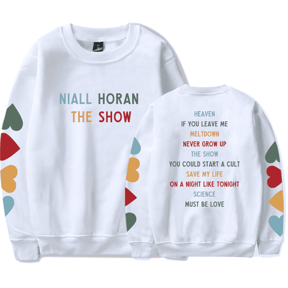 Niall Horan Tracklist Long Sleeve Sweatshirt Album The Show Merch Sweatshirts Men Women Hoodies