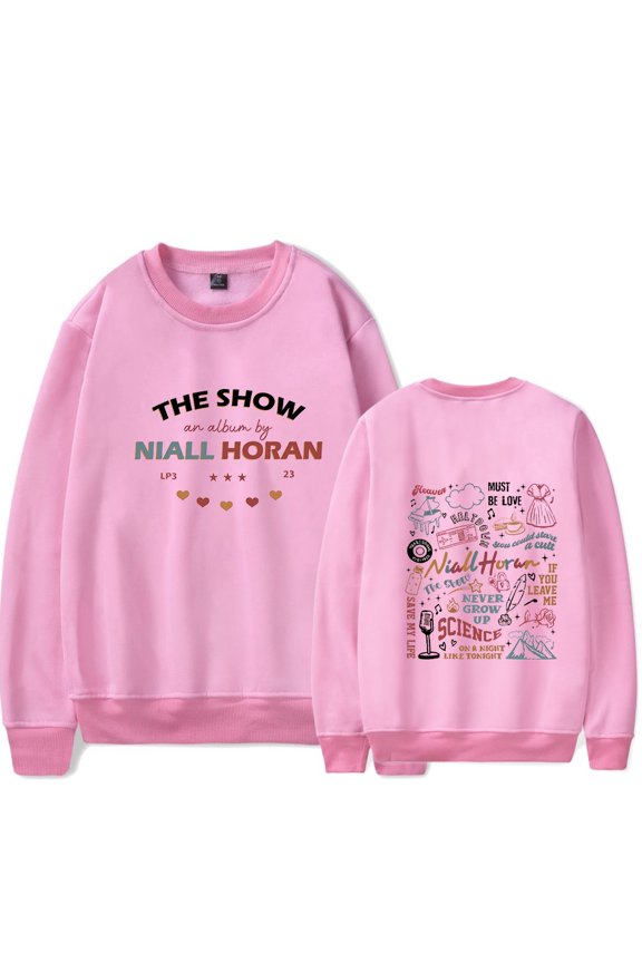 Niall Horan round neck Merch The Show Album Track List Shirt TDeegray 2024 Tour Unisex Trend Casual Street Clothing sweatshirt
