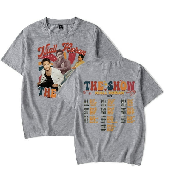 Niall James Horan Merch THE SHOW LIVE ON TOUR NIALL HORAN 2024 T-Shirt Unisex Streetwear Cotton Tees Shirts Top