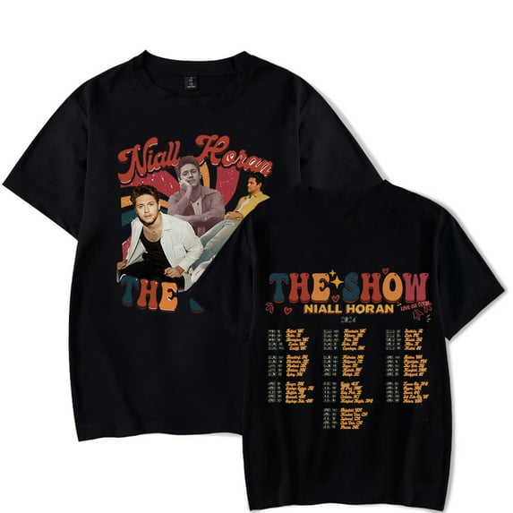 Niall James Horan Merch THE SHOW LIVE ON TOUR NIALL HORAN 2024 T-Shirt Unisex Streetwear Cotton Tees Shirts Top