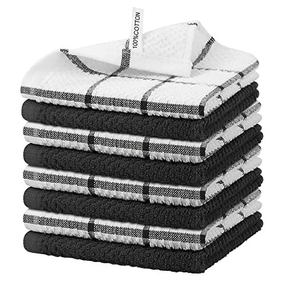 Nialnant Cotton Terry Dish Cloths,Super Soft Dish Towels for Kitchen