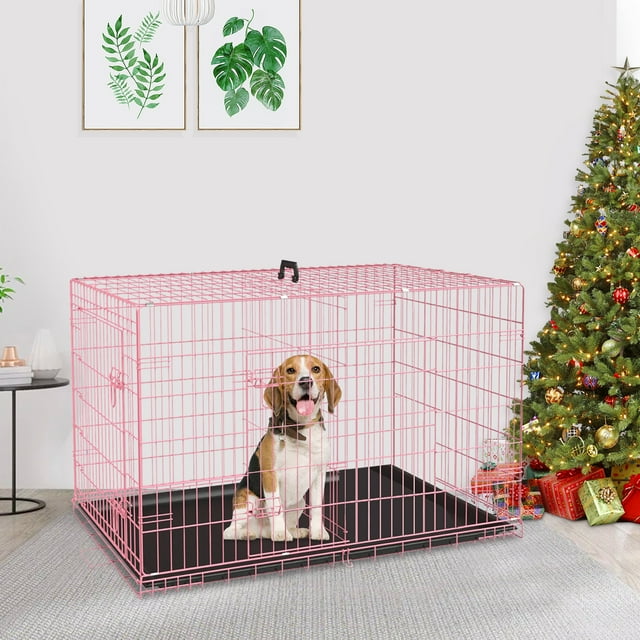 NiamVelo Dog Cage Dog Crate 36'' Extra Large Dog Crate Kennel for Large