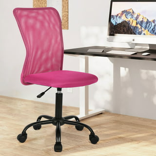 STAFFPENGUIN Office Chair, Desk Chair Ergonomic Pink Office Chair Computer Chair, Home Office Desk Chairs with Wheels Pink Desk Chair, Mid Ba