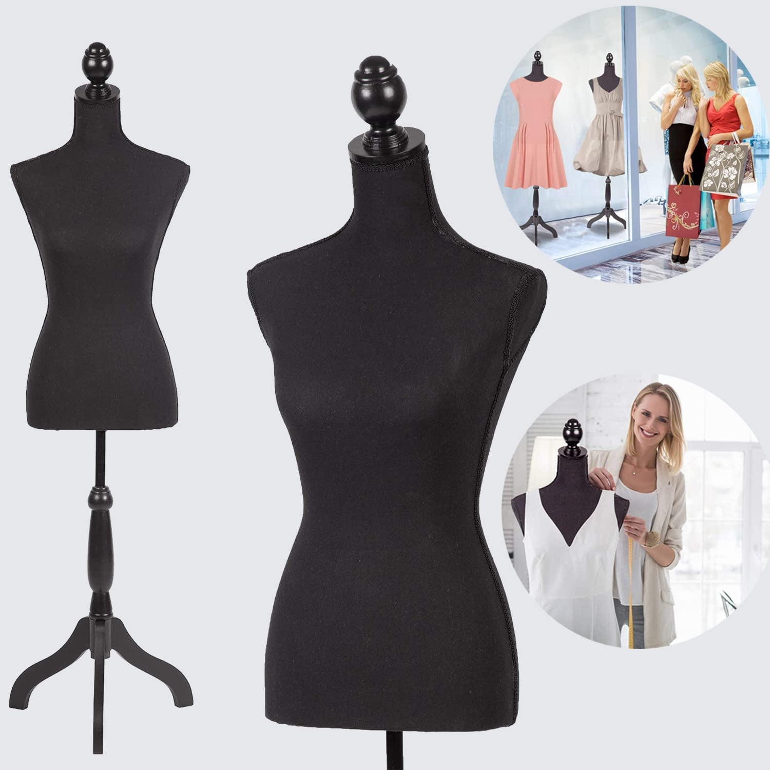 Mannequins High Density Foam Retail Clothing Store Female Mannequin Body  Adjustable Height Female Mannequin Torso