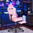 thumbnail image 1 of NiamVelo Gaming Chair with Footrest, Racing Style Gamer Chair for Adults&Teen, High Back Reclining Game Chair with Headrest and Lumbar Support, Computer Chair Desk Chair 250lb Capacity （Pink）, 1 of 7