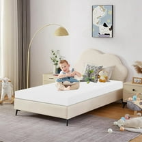 NiamVelo Twin Mattress 5 inch Memory Foam Mattress Medium Firm Mattresses CertiPUR-US Certified /Bed-in-a-Box,White ( Twin Size)