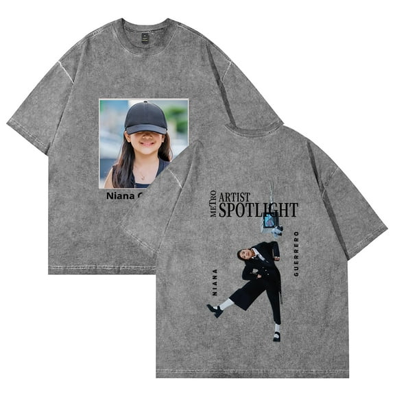 Niana Guerrero Merch Vintage Wash Tee Cosplay Women Men Fashion Short Sleeve Cotton T-Shirts Style3